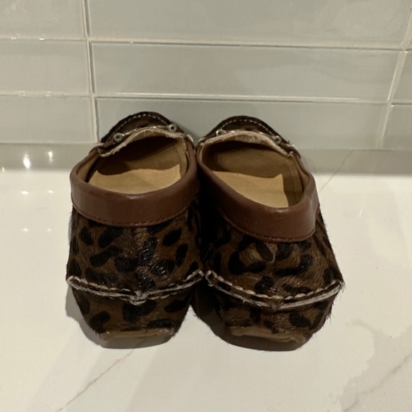 NWOT Sperry Top Sider Jenna Leopard Loafer Shoes Leather Size 7M - Picture 5 of 6